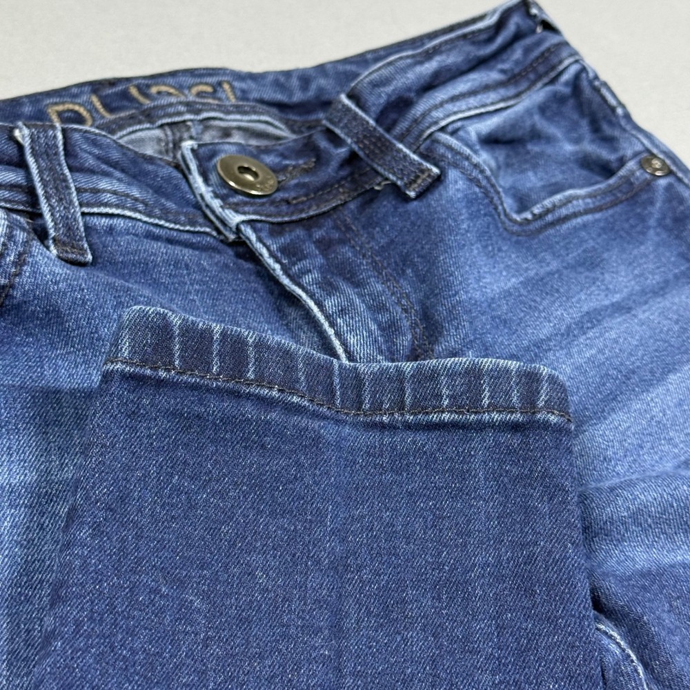 DL1961 Womens Skinny Jeans Dark Wash Distressed Ripped Denim Blue Size 24